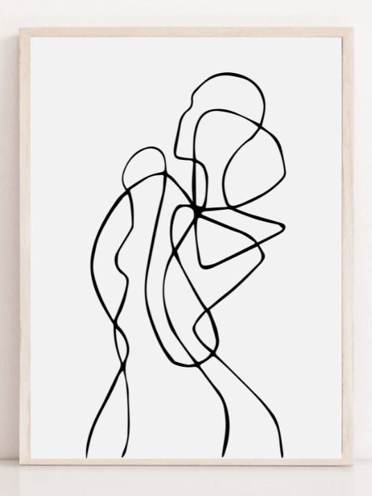 Woman Line Art poster 02