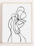 Woman Line Art poster 02 - Plakatbar.no