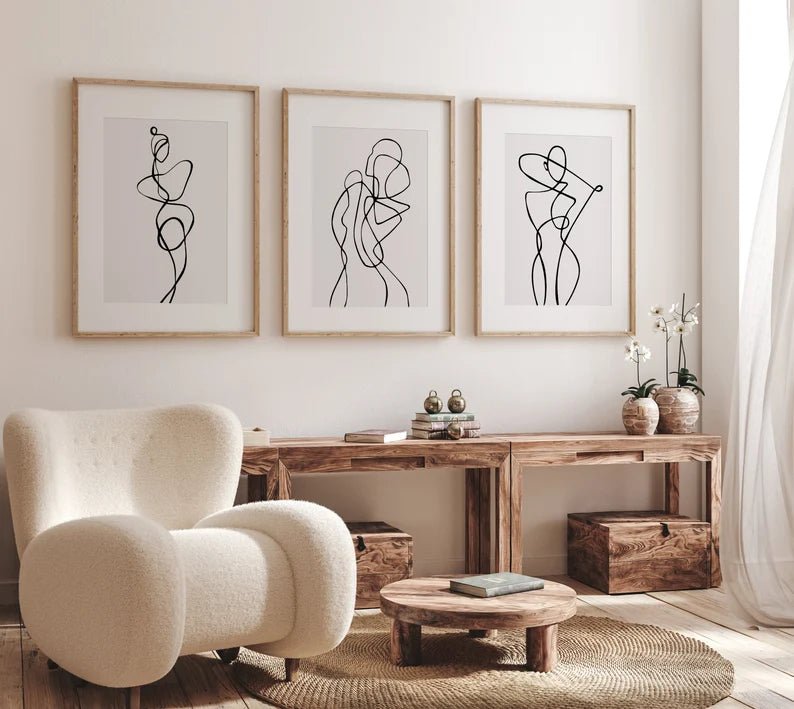 Woman lineart - image set