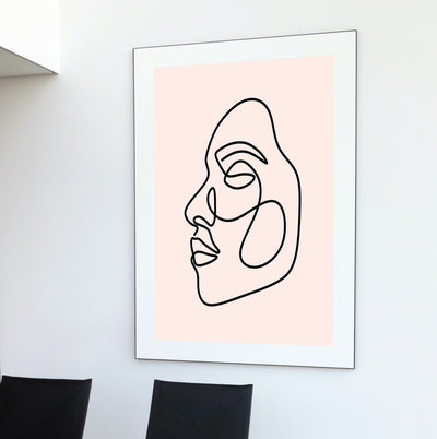 Womanface oneline - Plakatbar.no