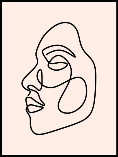 Womanface oneline - Plakatbar.no