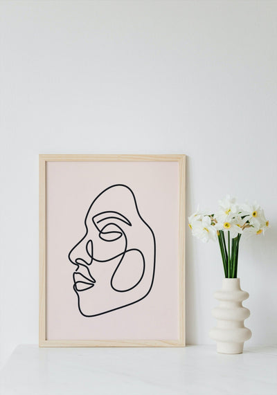 Womanface oneline - Plakatbar.no