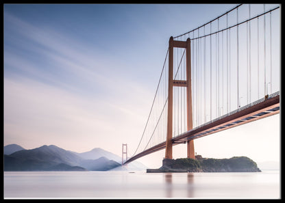 Xihou bridge at moon poster - Plakatbar.no