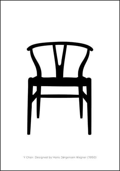 Y Chair - Stol designet av Hans J. Wegner poster - Plakatbar.no