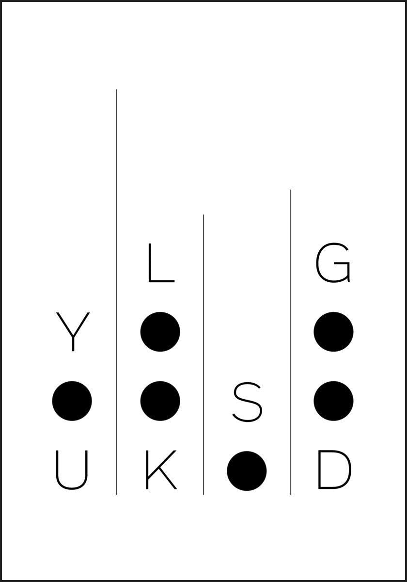 You look so good! poster - Plakatbar.no