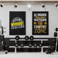 Your workout is my warm up - Gymplakat - Plakatbar.no
