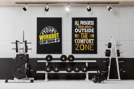 Your workout is my warm up - Gymplakat - Plakatbar.no