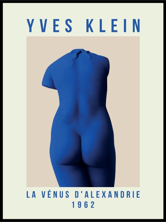 Yves Klein - Kunstplakat kvindekrop 02