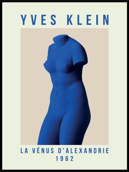 Yves Klein - Kunstplakat kvinnekropp - Plakatbar.no